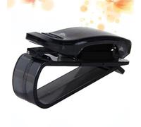 jojofuny Porte-lunettes pour Voiture 2 Pcs Clip de Pare-soleil en Abs Noir, Support Cartes et Billets sans Obstruer la Vue du Conducteur