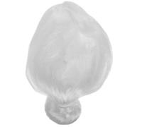 jojofuny Postiche de Vieille Dame Blanche Chignon Unique, Perruques pour Femmes, Accessoire de Costume Grand-Mère pour Déguisement Halloween Adulte, Cosplay Fête et Spectacle