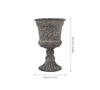 jojofuny Pot de Fleurs Vintage en Métal Style Urne 16W6410Mce Jardinière Rustique sur Piédestal pour Balcon et Terrasse Vase Rétro D’Intérieur/Extèrieur Décoration de Fleur et Mariage