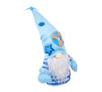 jojofuny Poupée Nain Peluche Décorative pour Bureau Ornement de Noël et Cadeau Estival Figurine GNOME Bleu avec Étoile de Mer