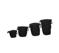 jojofuny pour Objectif D'appareil Photo 4 Pièces Pochette pour Objectif D'appareil Photo Reflex De Ceinture Flexibles Et Élastiques pour Un Changement D'objectif Facile