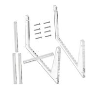 jojofuny Présentoir à Disques Vinyles Transparent Grand Format en Acrylique Détachable, Support de Rangement Stable pour Bureau et Maison, Organiseur Multifonction pour Collectionneurs