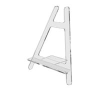 jojofuny Présentoir Support Téléphone en Acrylique Transparent Grand Format, Chevalet Porte-Assiette Stable pour Affichage de Plaques et Cadres Photos, Support Polyvalent pour Bureau