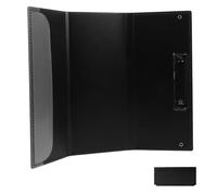 jojofuny Presse-papiers Médicaux Pliable Noir pour Infirmières Structure Trifold, Matériau Pp Étanche, Compact et Léger, pour Dossiers Hospitaliers et Milieux Médicaux