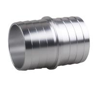 jojofuny Raccord 1-1/2 Radiateur en Durite D'aluminium de Alliage pour Argenté Embout Cannelé Robuste pour Réparation Facile de Tuyau de Voiture