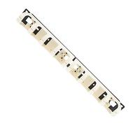 jojofuny Rails De Câbles u Shape pour Horizontal Rack Accessoire Réseau pour Organisation De Câbles Et Bureau