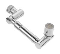 jojofuny Rallonge de Robinet Pivotante : Extension de Robinet Rotative à 1440° avec 2 Modes d’Eau, Accessoire Universel pour Évier de Salle de Bain, Argenté