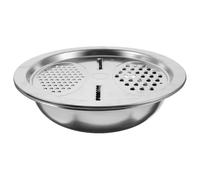 jojofuny Râpe Coupe-légumes Multifonction en Acier Inoxydable Portable Passoire Intégrée pour Lavage du Riz et Usage Domestique Pratique Plusieurs styles