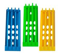 jojofuny Râtelier à Anneaux en Plastique Stable pour Pattes de Support Mural, 3 Pièces, Différentes Couleurs, pour Gestion de Volailles et Tri des Races