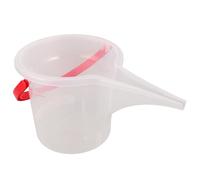 jojofuny Récipient Transparent à Graines pour Oiseaux Sauvages D'extérieur Bec Verseur Anti-déversement, Seau Portable Poignée Confortable, Distributeur Grosse Capacité pour Nourrissage