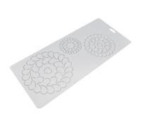 jojofuny Règle à Patchwork en Pp Blanc pour Débutants, Gabarit de Couture Facile à Glisser pour Quilting DIY et Travaux D'artisanat Textile