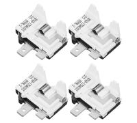 jojofuny Relais de démarrage pour réfrigérateur 4 pièces : protection contre les surcharges thermiques - Relais de démarrage pour compresseur pour réfrigérateurs. Pièces de rechange pour