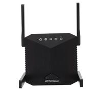 jojofuny Répéteur Wi-FI 300 Mbps 2,4 Ghz 4 Antennes, Amplificateur de Signal sans Fil, Boîtier Plastique Abs Noir, Extension de Couverture pour Maison, Compatible Prise Ac220-240v, Routeur