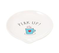 jojofuny Repose-Cuillère Multifonction en Céramique Support Porte-Ustensiles Ménager Accessoire Cuisine Polyvalent Adapté pour Cuillères Baguettes et Fourchettes Design Compact et