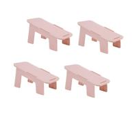 jojofuny Rose Étagère à Chaussures 4 Pièces en PP Double Couche | Support Stable Peu Encombrant, Usage pour Skimmers et Canvas Shoes, Boutique ou Domicile