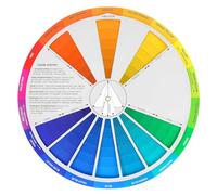 jojofuny Roue Chromatique Rotative, Petit Guide de Mélange de Couleurs pour La Peinture Et Le Dessin, Papier D'apprentissage Multicolore, 9,05 Pouces