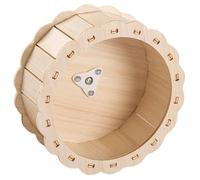 jojofuny Roue Exercice Silencieuse Hamster Bois pour Petits Animaux comme Hérisson et Gerbille et Sûre Roue de Course Silencieuse pour Rongeurs