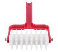 jojofuny Rouleau à Pizza Accessoire de Cuisine Pratique Docker Rouge en Plastique et Acier Inoxydable, Rouleau à Aiguilles Robuste Qui Prévient D'air Plusieurs styles pour Plusieurs styles