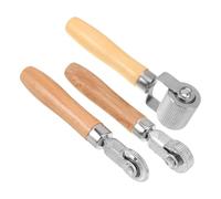 jojofuny Rouleaux d'Insonorisation Antibruit pour Voiture, Kit de 3 Rouleaux Métalliques 4 MM, 12 MM, 40 MM Poignée en Bois, Outil Compact pour Réparation de Pneus en Atelier Automobile