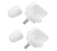 jojofuny Roulements de Roue Silencieux pour Hamster 2 Pcs, Accessoires d'exercice Solide en Plastique, Support D'essieu de Rechange pour Roue d'exercice, Rotation Fluide, Usage pour Petits