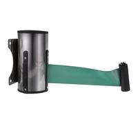 jojofuny Ruban D'isolation Télescopique Vert Mural en Plastique pour Sécurité Personnelle et Maintien de L'ordre, Barrière Rétractable de 5 Mètres Adaptée Contrôle des Foules