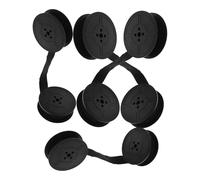jojofuny Ruban Encreur Noir pour Machine à Écrire Ancienne et Calculatrice, Lot de 4 Paires en Nylon Léger, Remplacement Solide et Précis pour Imprimante Matricielle, Usage Bureau