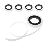 jojofuny Rubans de Liage en Papier Épais pour Billets, 5 Rouleaux, Compatible Machines à Lier, Design Disque Rond, pour Magasins de Détail et Banques