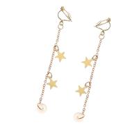 jojofuny Sangles Anti-Perte pour Écouteurs sans Fil, Boucles D’Oreilles en Acier Titane, Style Pendentif Élégant, Paire de Clips Légers pour Protection Écouteur Quotidienne