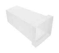 jojofuny Seau de Rangement pour Parapluies et Fleurs, Porte-Parapluie Carré Moyen Blanc en Plastique Robuste, Usage Intérieur et Extérieur, Grosse Capacité Résistante à l'usure, Accessoire