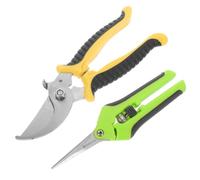 jojofuny Sécateurs de Jardin 2 Pièces Sk5 Acier Trempé Coupe Précise Branches et Fleurs Outils Jardinage Multifonction Robustes Usage Extérieur pour Taille Arbres et Arbustes