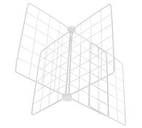 jojofuny Séparateurs D'étagères En Fil Métallique Réglables Pour Congélateur Et Réfrigérateur Barrière En Treillis Taille Ajustable 42-56 Cm Maille Respirante Organisation Alimentaire