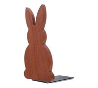 jojofuny Serrage-Livres Lapin en Bois D’eben, Décoratif et Robuste, Support pour Livres et Magazines, Organiseur pour Étagères de Bureau, Accessoire Original pour Rangement la Maison