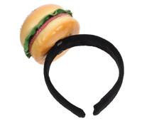 jojofuny Serrage-tête Hamburger en Éponge Légère Bandeau Décoratif Couleur Vive Accessoire de Costume pour Fête Carnaval et Cosplay Bandeau Hamburger Dessin Animé Fête