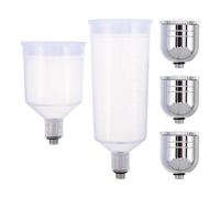 jojofuny Set de Godets de Peinture Plastique Détachables Fonction Injection D'oxygène pour Aérographe, Accessoires Essentiels pour Croquis en Extérieur et Studios