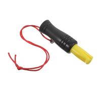 jojofuny Sifflet de Survie Puissant Imitation Cri de Canard Léger et Résistant en Plastique Couleur Noir et Jaune Portable Boîte Sifflet de Camping et Signalisation d'urgence pour