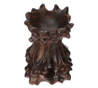 jojofuny Socle en bois foncé pour boule de cristal support de sculpture naturel 35 CM X 6 CM base décorative pour présentoirs et objets d’art accessoire léger et portable pour
