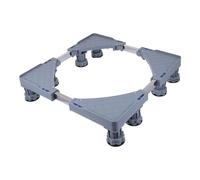 jojofuny Socle Réglable Acier Inoxydable pour Machine à Laver et Réfrigérateur Base Robuste Ajustables Support Multifonction Anti-dérapant pour Sèche-linge et Congélateur Montage Facile
