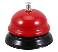 jojofuny Sonnette de Service Manuelle Rouge à Bouton-Poussoir Sonnette D’Appel de Table pour Restaurant Cuisine Dispositif D’Appel Client Portable pour Bureau Hôtel et Jeux Télévisés