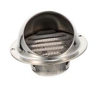 jojofuny Sortie D'échappement En Acier Inoxydable 304 Poli 70 Mm, Conduit D'extraction D'air Mural Anti-vent Pour Hotte Aspirante, Ventilation Extérieure Solide Filtre Antipoussière