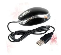 jojofuny Souris De Bureau Filaire pour Ordinateur Portable 1 000 dpi Optique avec Molette De Défilement Noire