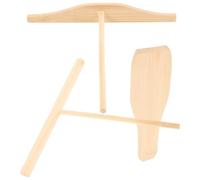 jojofuny Spatule et Râteau à Crêpes en Bois 3 Pièces, Kit Ustensiles Cuisine pour Répartir Pâte Uniformément, Outils pour Crêpière, Petit-déjeuner et Cuisson Maison