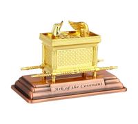 jojofuny Statue religieuse de l'Arche d'Alliance Figurine d'or de l'arche de l'Alliance Réplique du témoignage juif Judaica Israël Réplique de l'arche de l'Alliance