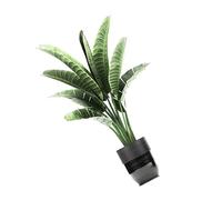 jojofuny Sticker Mural Plantes Vertes en Pot 3D Réaliste Autocollant Décoratif Repositionnable 40X90 CM Décoration Murale pour Chambre Salon et Entrée