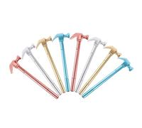jojofuny Stylos à Encre Gel Pratique à Utiliser Ranger Lot de 8 Plastique Solide Forme Marteau Recharge Tube Aiguille Noire pour Garçon et Filles