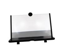 jojofuny Support Amplificateur Écran Téléphone 12 Pouces Multifonction pour Étudiants Loupe HD Système de Traction Matériau Solide Noir pour Vision Confortable