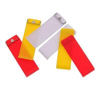 jojofuny Support Arrière pour Console de Jeu Switch 6 Pièces, Kit de Réparation Abs Robuste et Léger, Compatible Console Jeux, Couleurs Blanc Jaune Rouge, Remplacement Portable pour Gamers