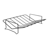 jojofuny Support de Barbecue Extérieur en Acier au Carbone Noir 398X295X85 CM Étagère Pratique pour Griller Poulet Steaks et Côtes Léger et Portable pour Cuisson en Plein Air