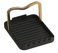 jojofuny Support de Couvercle de Casserole Aluminium pour Cuisine Porte-cuillère Stable et Léger Organiseur Ustensiles de Cuisson Rangement Pratique pour Plan de Travail