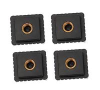 jojofuny Support de Fixation pour Griffe Flash et Support Lampe LED, Lot de 4 Pièces, Compatible Caméra Vis 1/4 Pouce, Usage Photo Professionnel, Finition Métallique Noire