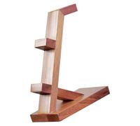 jojofuny Support de Rangement Multifonction en Bois pour Manettes de Jeu Nouvelle Génération, Porte-Casque Marron Compatible, Organisation Pratique pour Espace Gaming, Support Mural